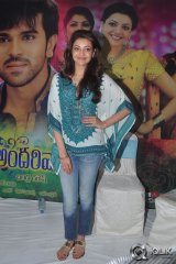 Kajal Aggarwal at Govindhudu Andari Vaadele Movie Success Meet